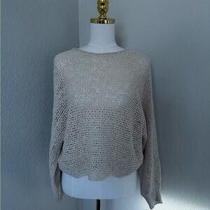 Billabong Women's Light Tan Knit Sweater